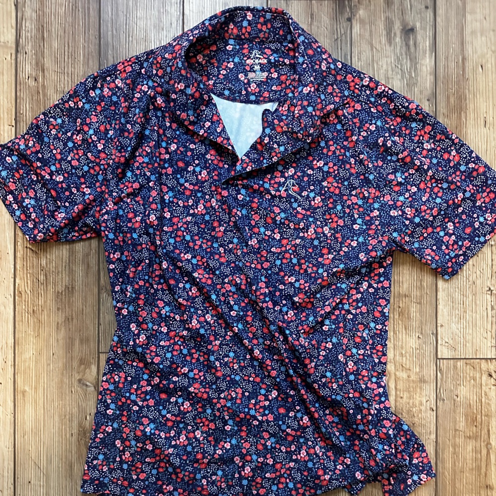 Rhoback Navy Floral Shirt